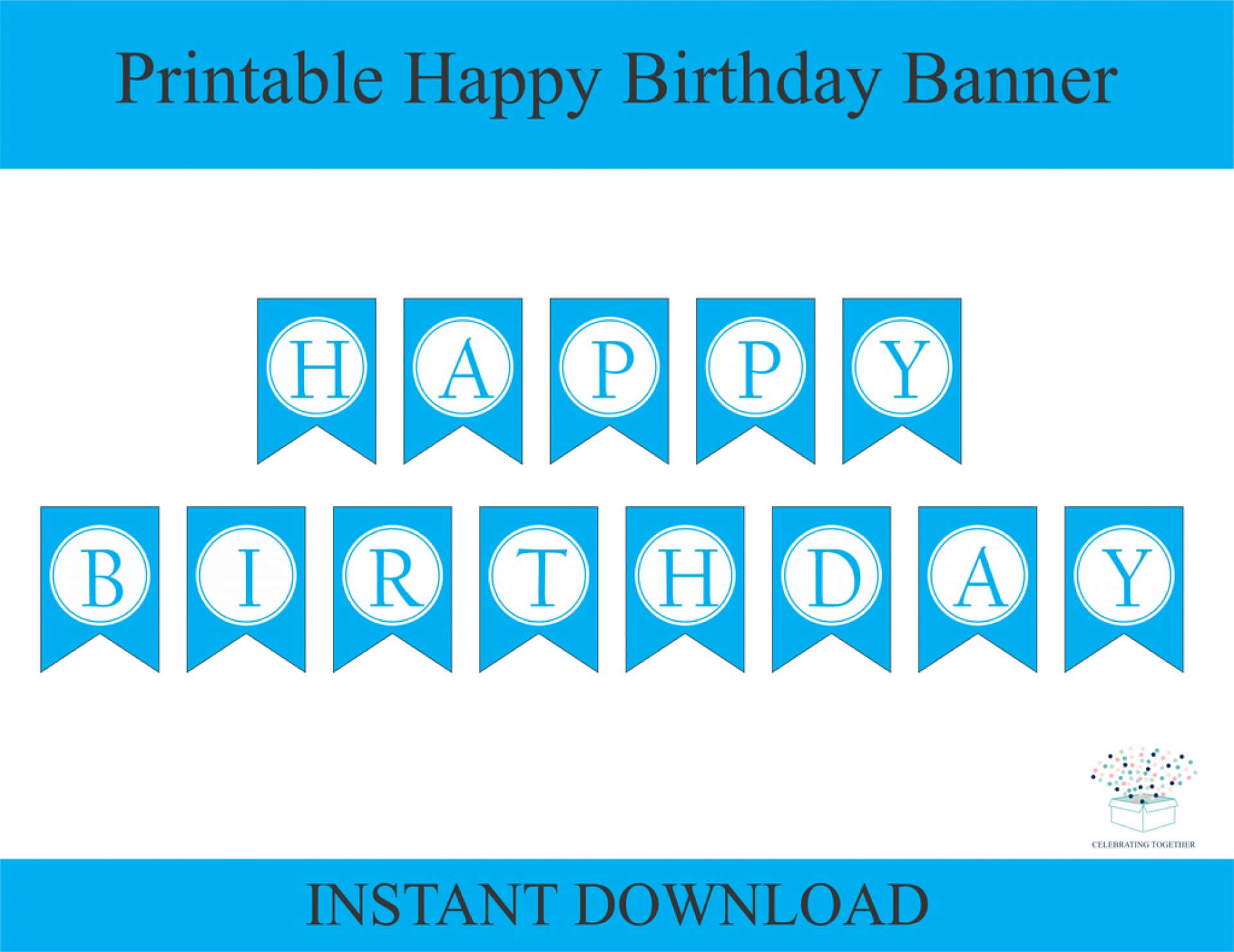 Feb Diy Birthday Banner Template | Wiring Resources In Diy Party Banner Template