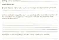 Fiction Book Report Template Free Download Sample 4Th Grade intended for 4Th Grade Book Report Template