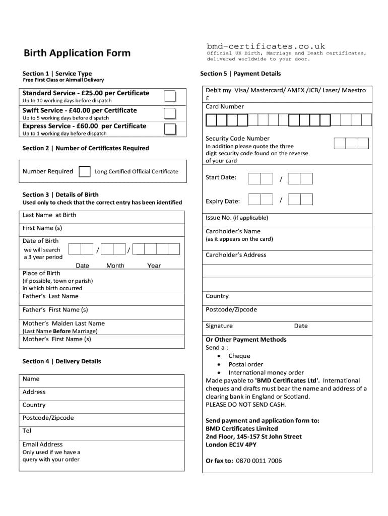Fillable Death Certificate Uk – Fill Online, Printable Pertaining To Birth Certificate Template Uk