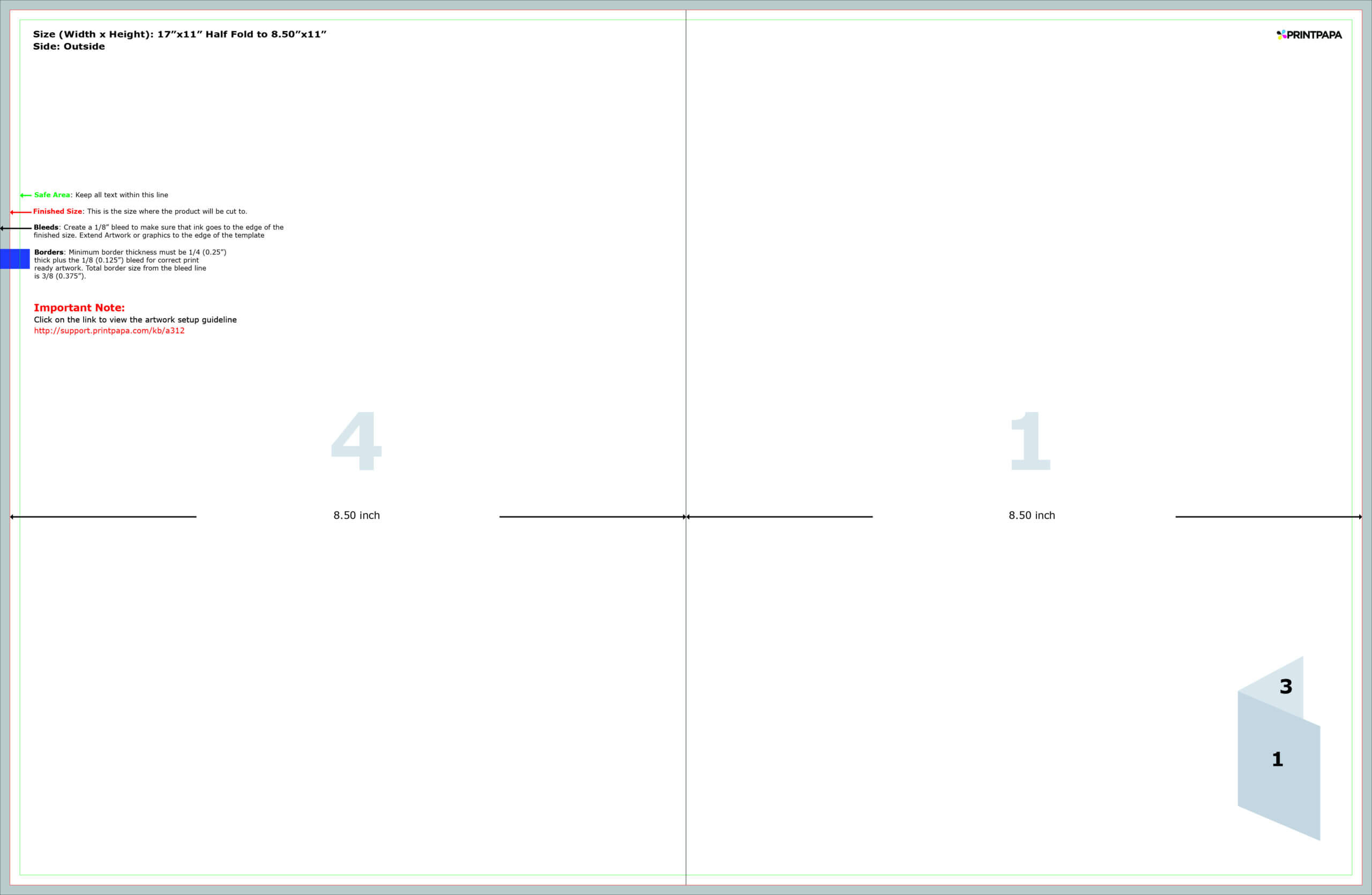 Find A Printing Template :: Printpapa Intended For Half Fold Card Template
