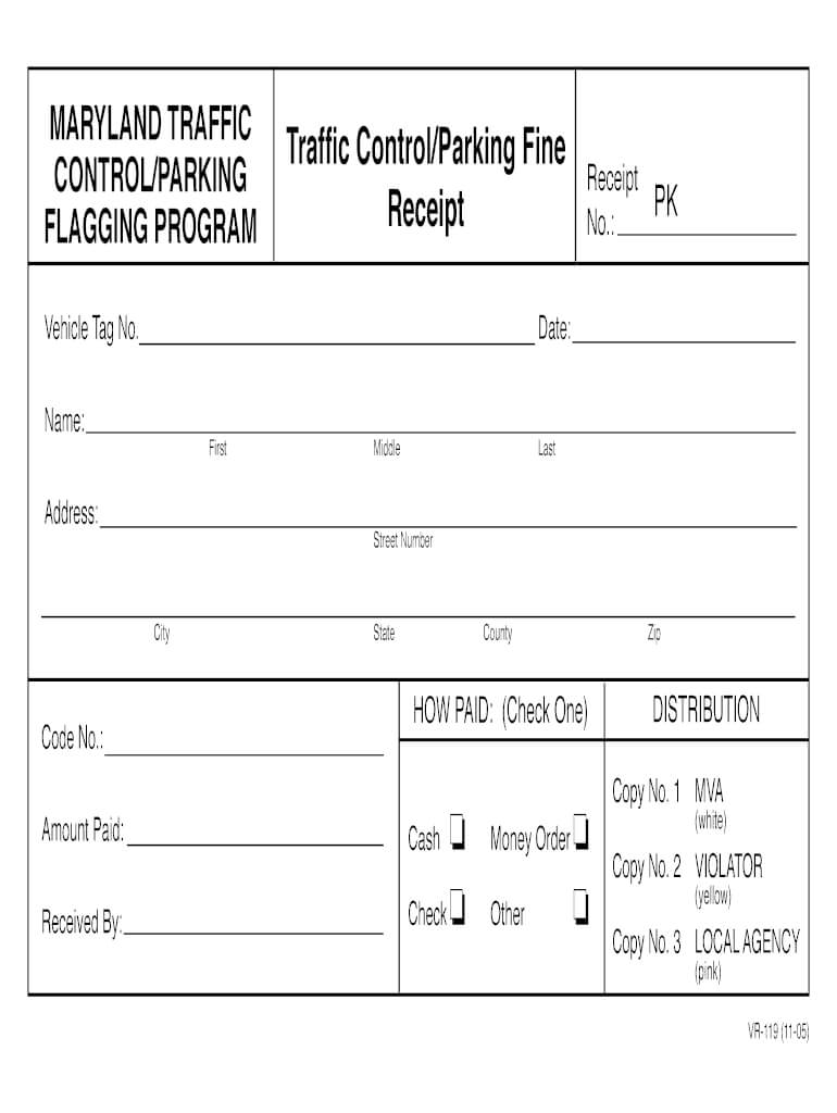 Fine Receipt Format – Fill Online, Printable, Fillable Within Blank Parking Ticket Template
