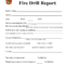 Fire Drill Report Template – Fill Online, Printable In Emergency Drill Report Template