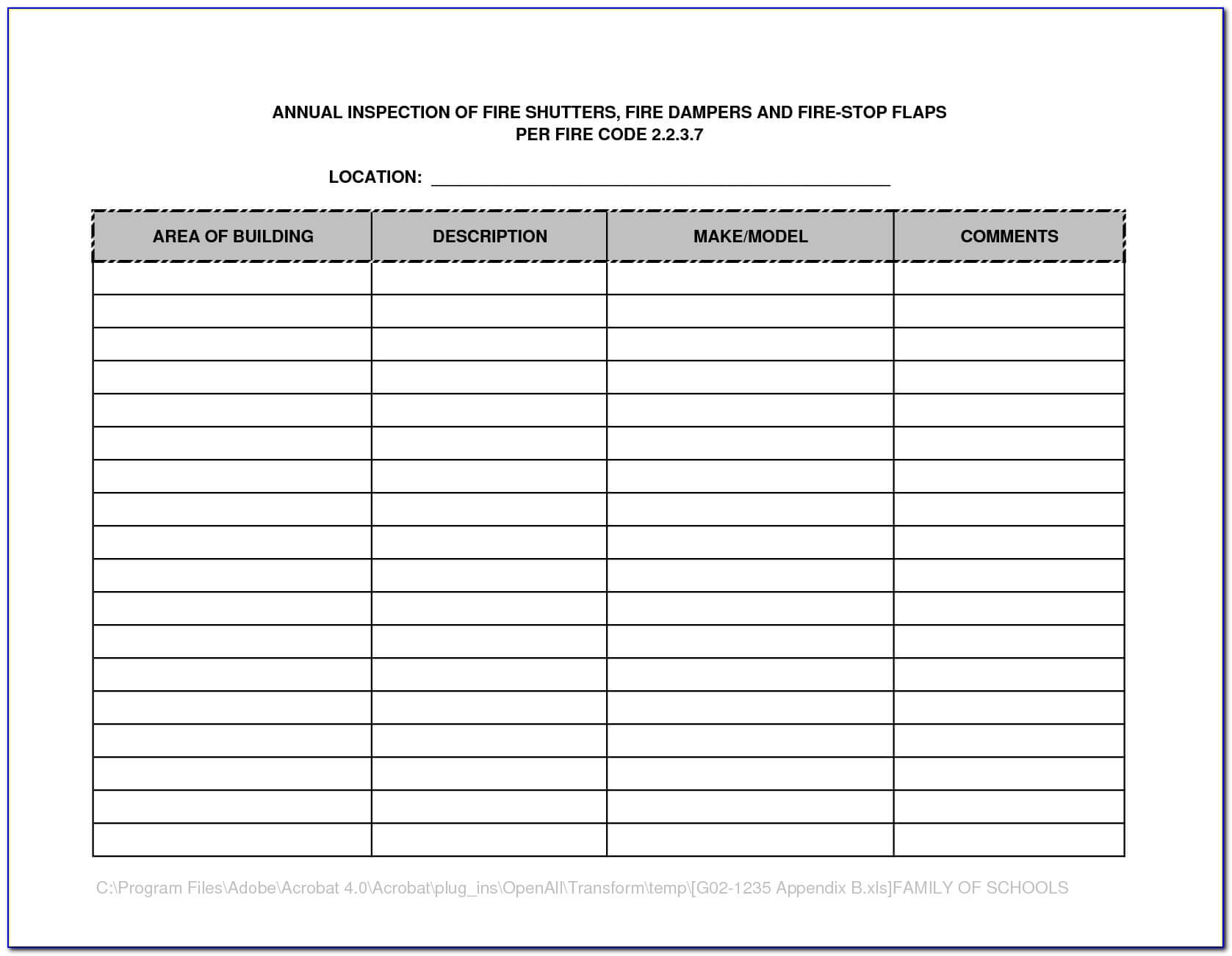 Fire Extinguisher Inspection Template – Form : Resume In Fire Extinguisher Certificate Template