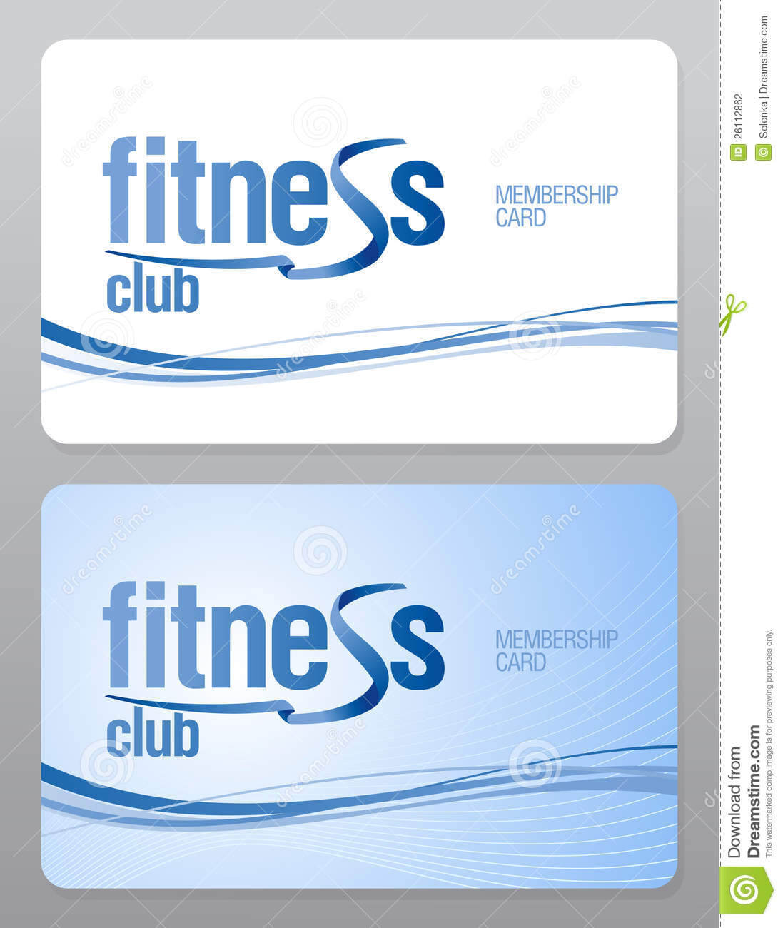 Fitness Club Membership Card. Stock Vector – Illustration Of With Gym Membership Card Template