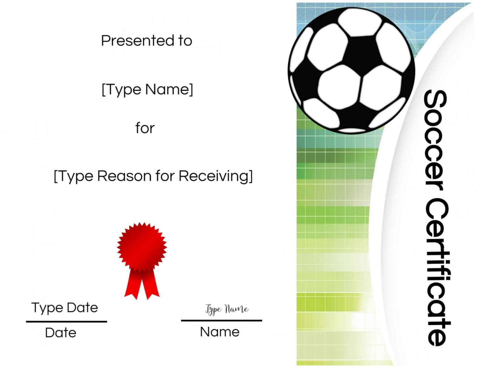 Five Top Risks Of Attending Soccer Award Certificate Regarding Soccer Certificate Template