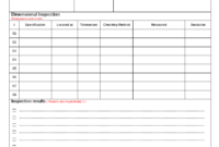 Fixture Inspection Documentation For Engineering - throughout Engineering Inspection Report Template