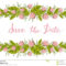 Flower Card, Invitation, Banner Template With Save The Date Within Save The Date Banner Template