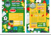 Football Or Soccer Sport Tournament Match Banner — Stock regarding Football Referee Game Card Template
