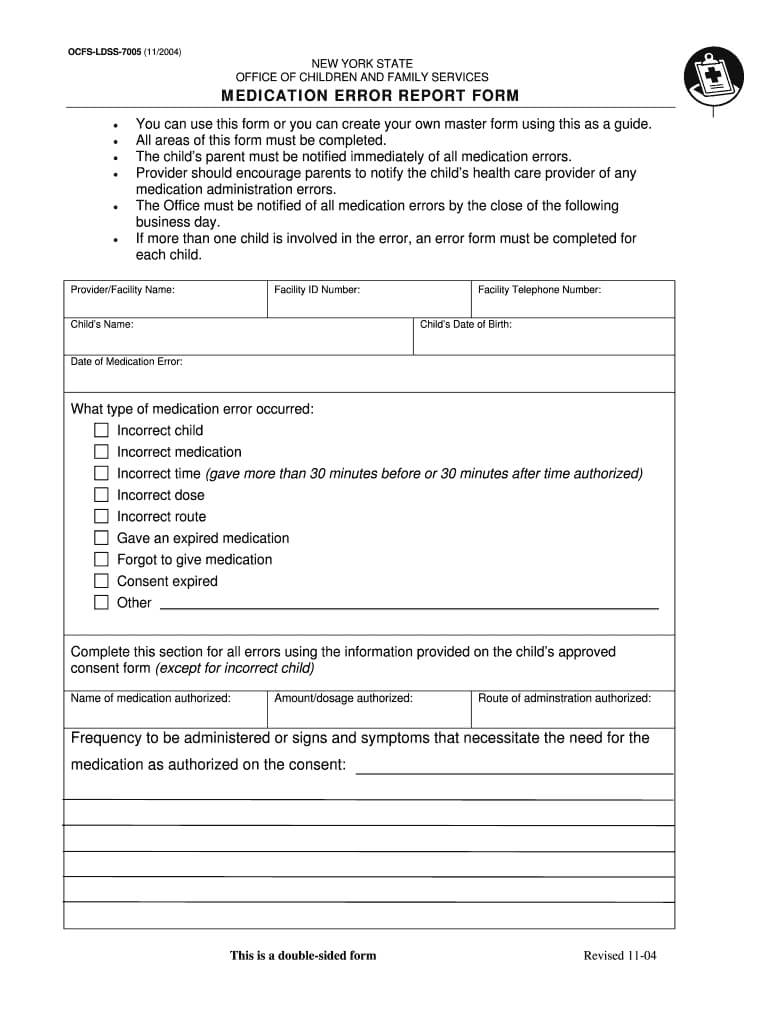 Form Medication Error - Fill Online, Printable, Fillable Throughout Medication Incident Report Form Template