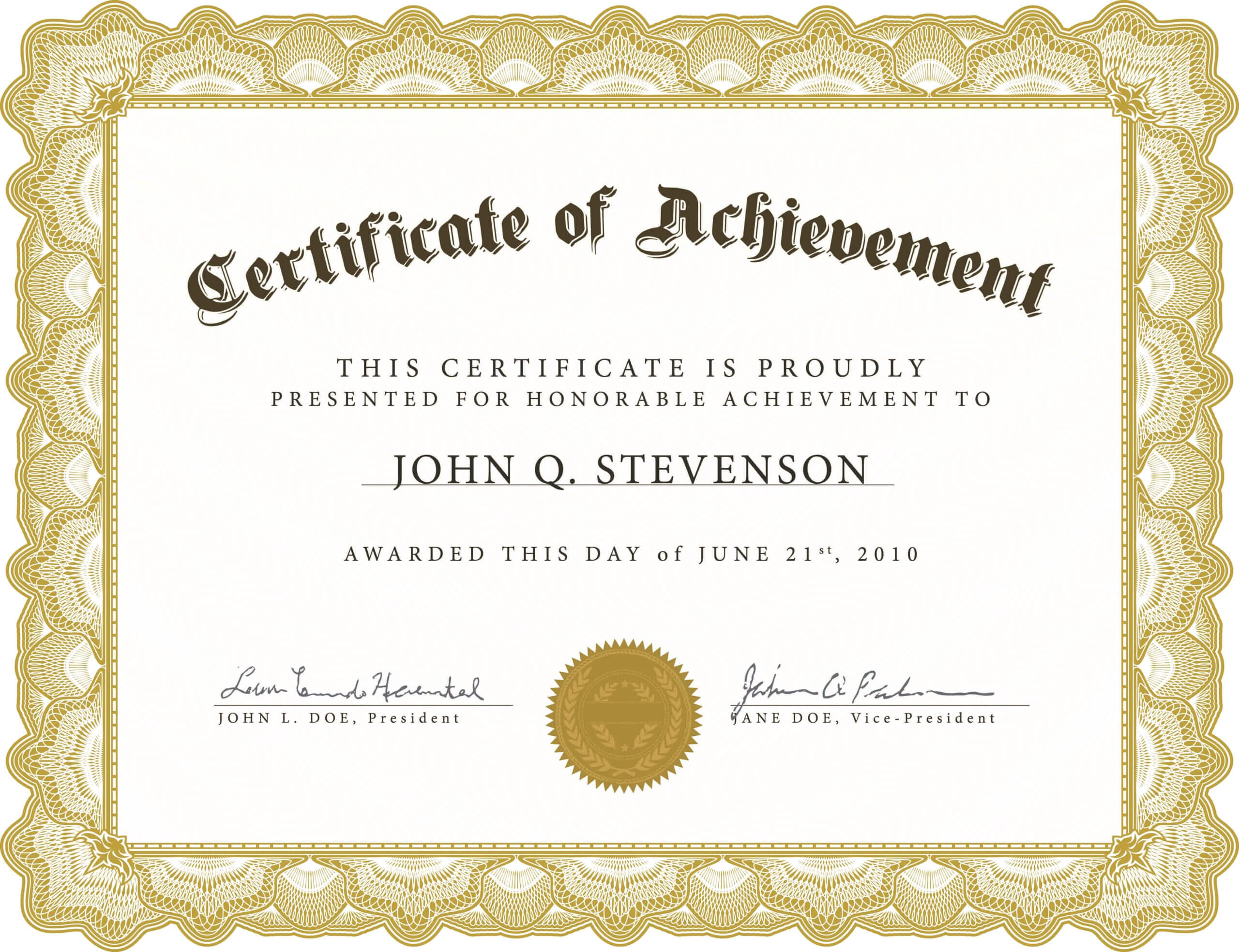 Formal Award Certificate Template Pertaining To Softball Award Certificate Template