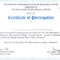 Format For Certificate Of Participation - Yatay pertaining to Certificate Of Participation Template Doc
