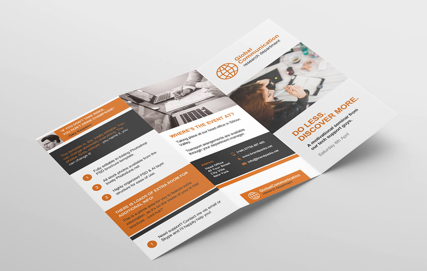 Free 3 Fold Brochure Template For Photoshop & Illustrator Regarding 3 Fold Brochure Template Psd Free Download