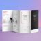 Free 4 Fold Brochure Mockup | Zippypixels Inside 6 Panel Brochure Template