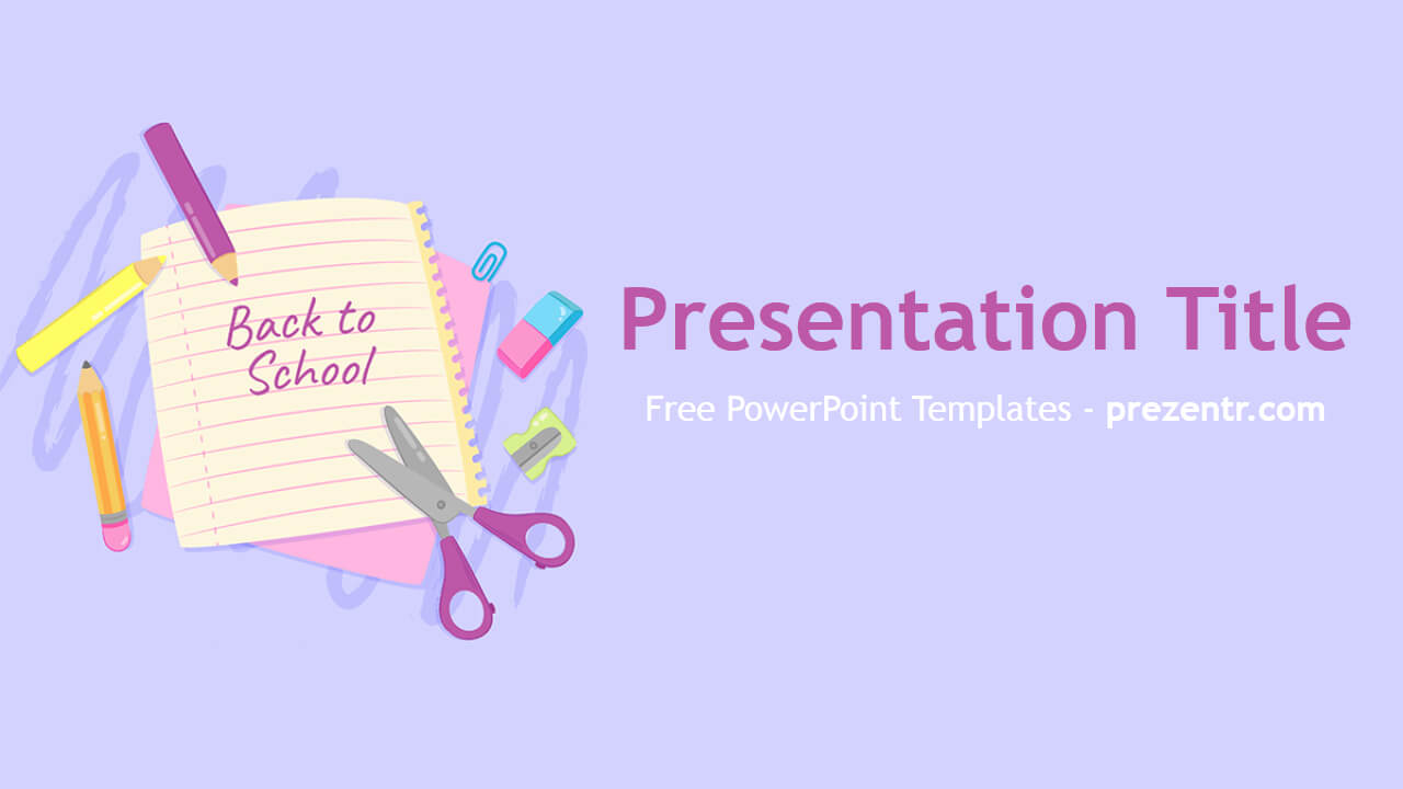 Free Back To School Powerpoint Template – Prezentr In Back To School Powerpoint Template