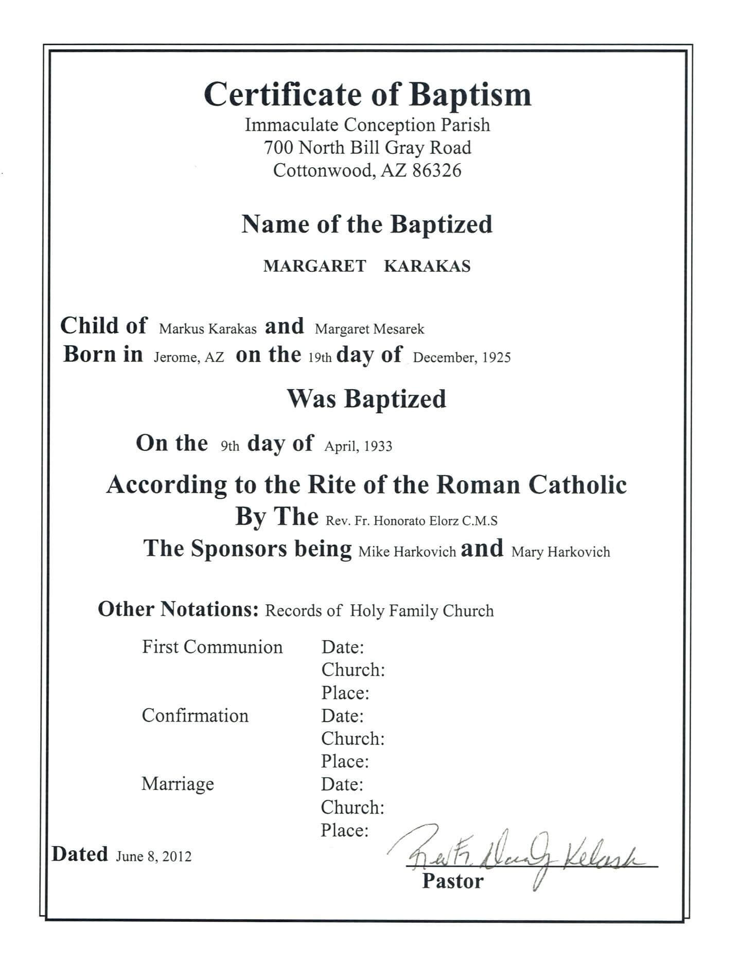Free Baptism Certificate Template Download 200 Certificates Regarding Baptism Certificate Template Word