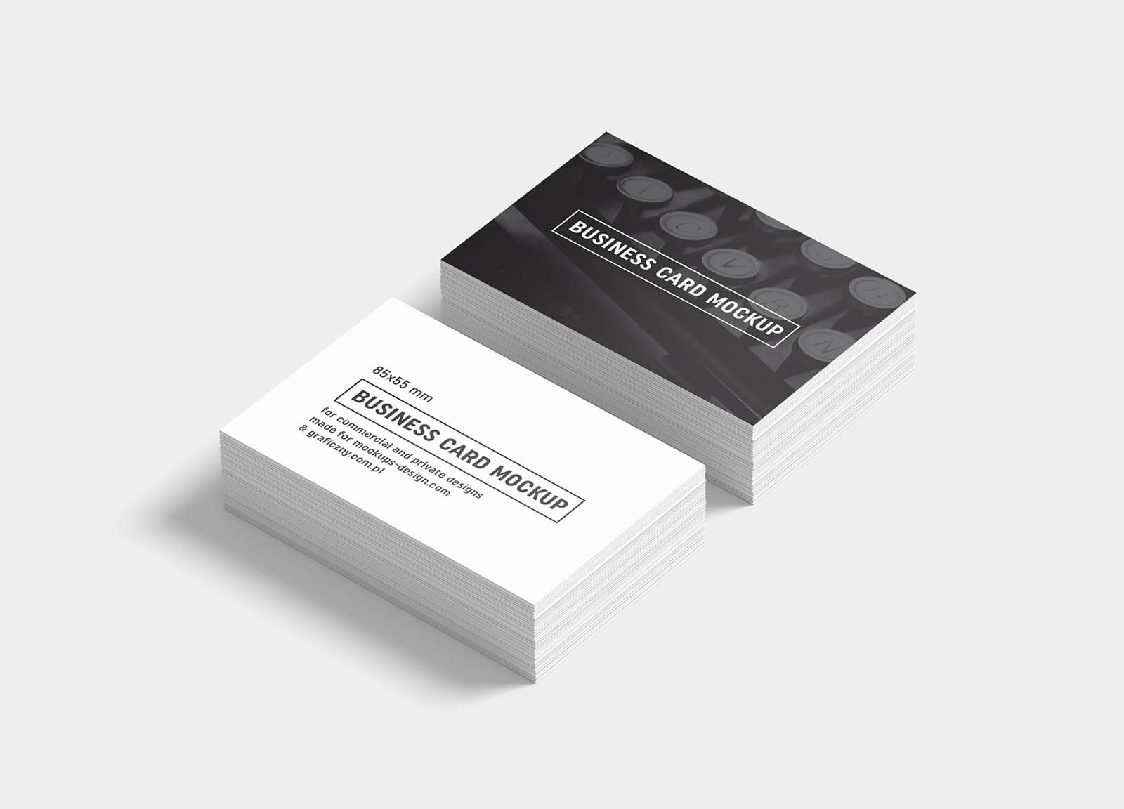 Free Black & White Business Card Mockup Psd Templates – Good Within Photoshop Name Card Template