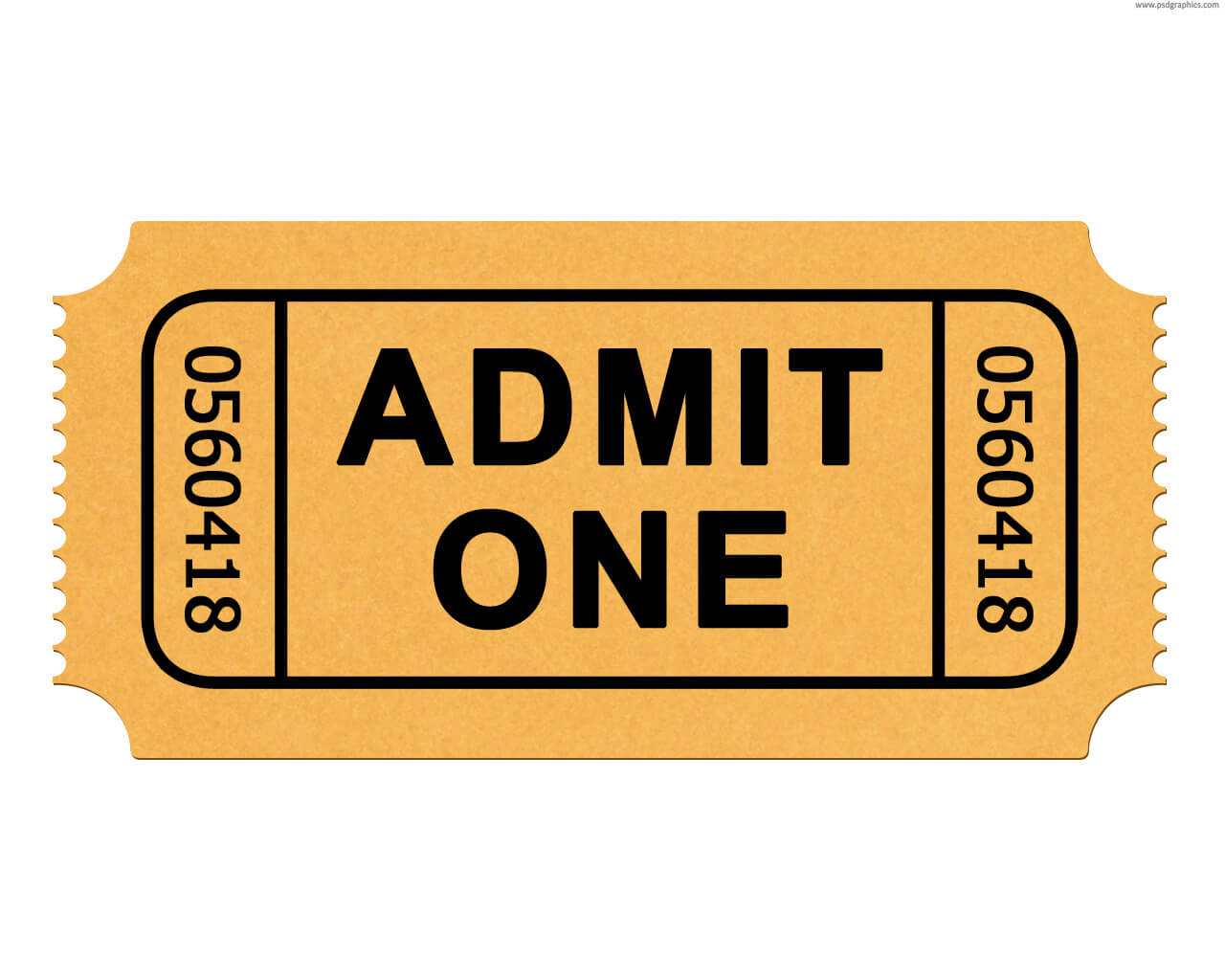 Free Blank Golden Ticket Template, Download Free Clip Art Throughout Blank Admission Ticket Template