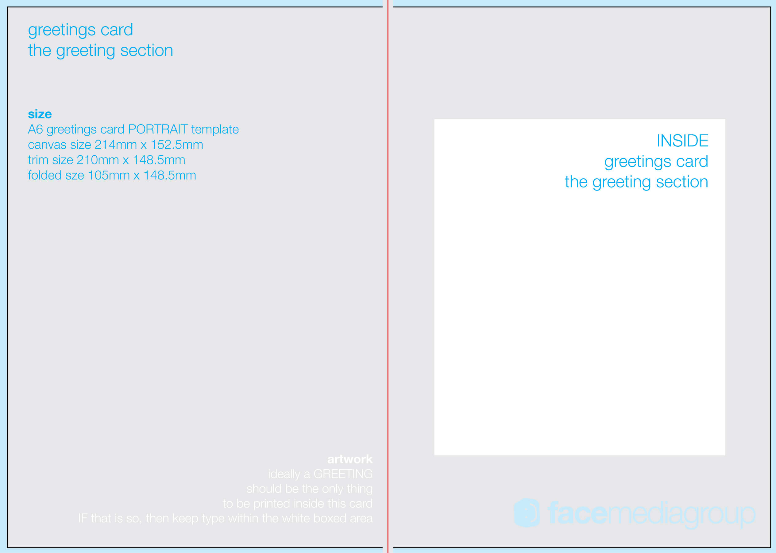 Free Blank Greetings Card Artwork Templates For Download Intended For Birthday Card Indesign Template
