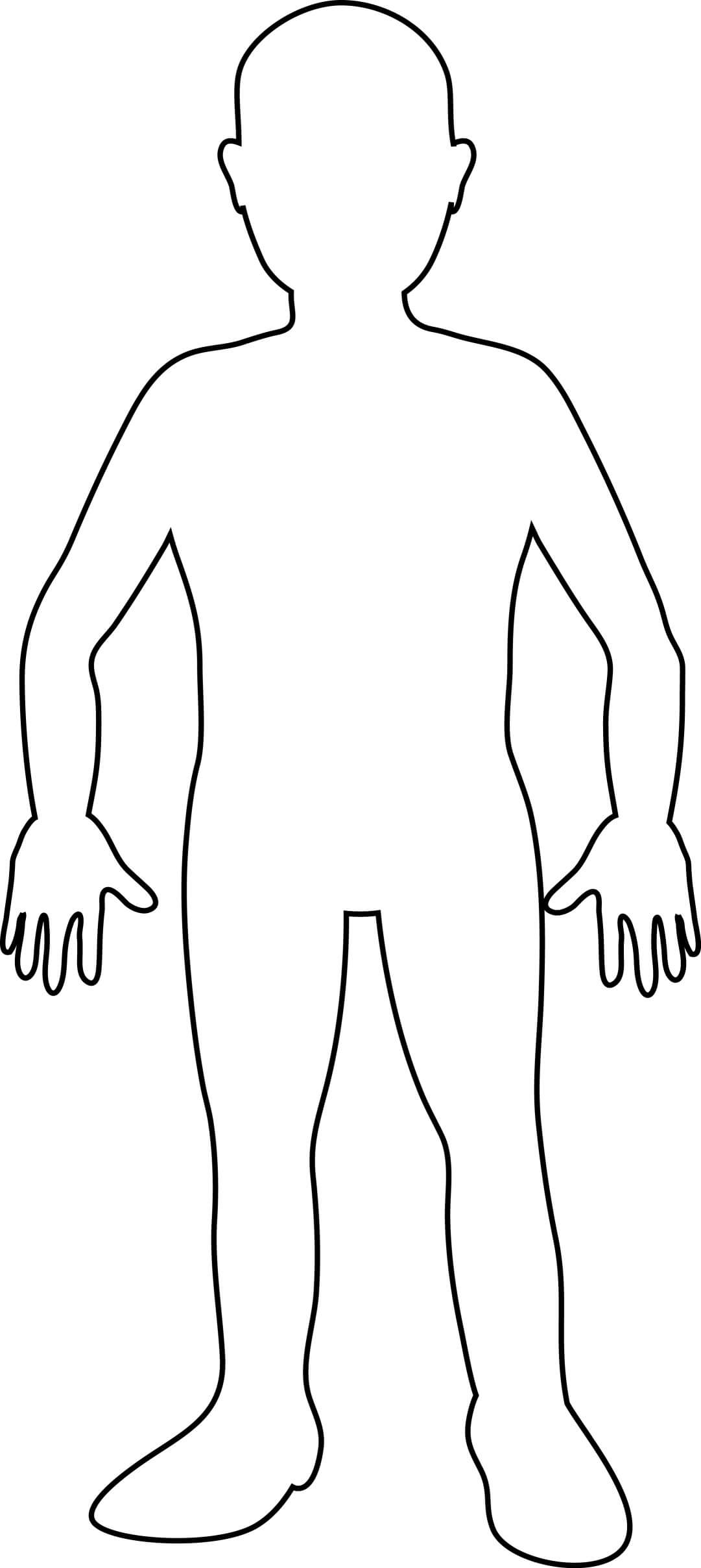 Free Blank Person Outline, Download Free Clip Art, Free Clip With Blank Body Map Template