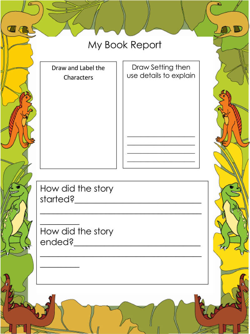 Free Book Report & Worksheet Templates – Word Layouts Pertaining To Book Report Template Middle School