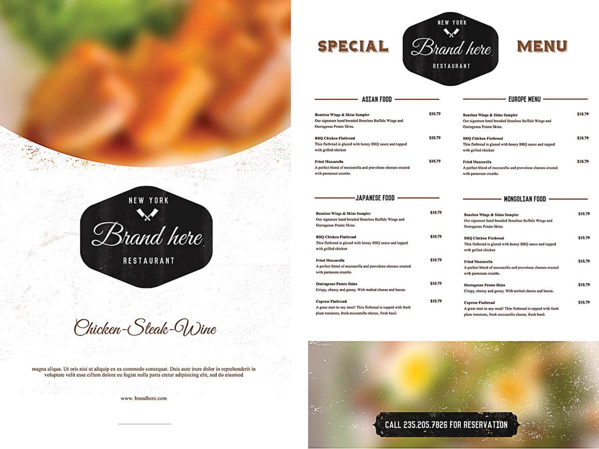Free Cafe Menu Templates For Word – Yatay.horizonconsulting.co Pertaining To Free Cafe Menu Templates For Word