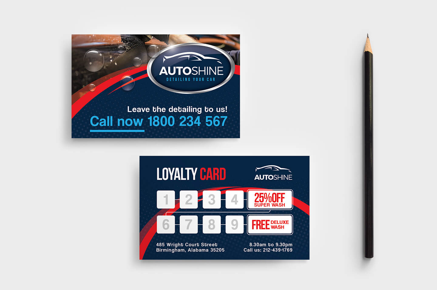 Free Car Wash Templates In Psd, Ai & Vector – Brandpacks Within Customer Loyalty Card Template Free