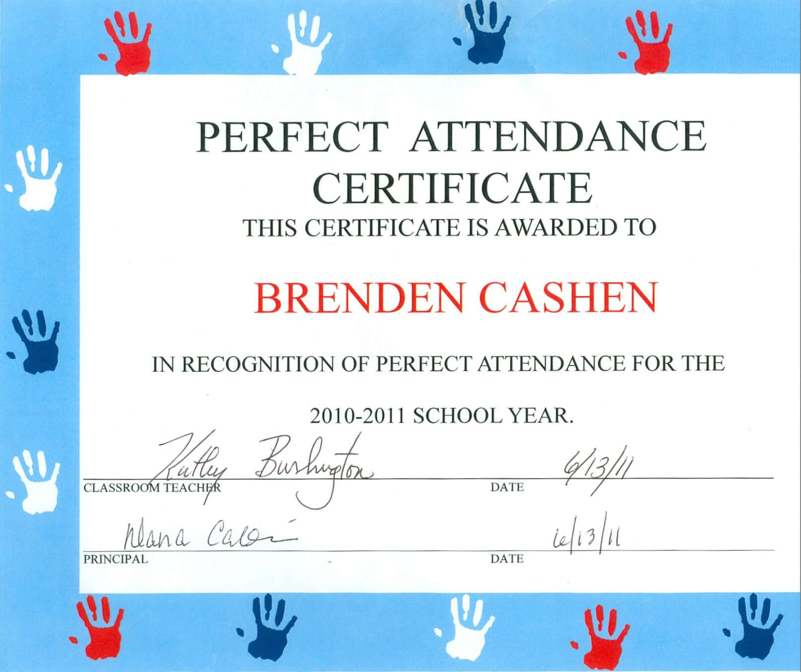 Free Catalog Certificates Free Perfect Attendance Pertaining To Perfect Attendance Certificate Free Template