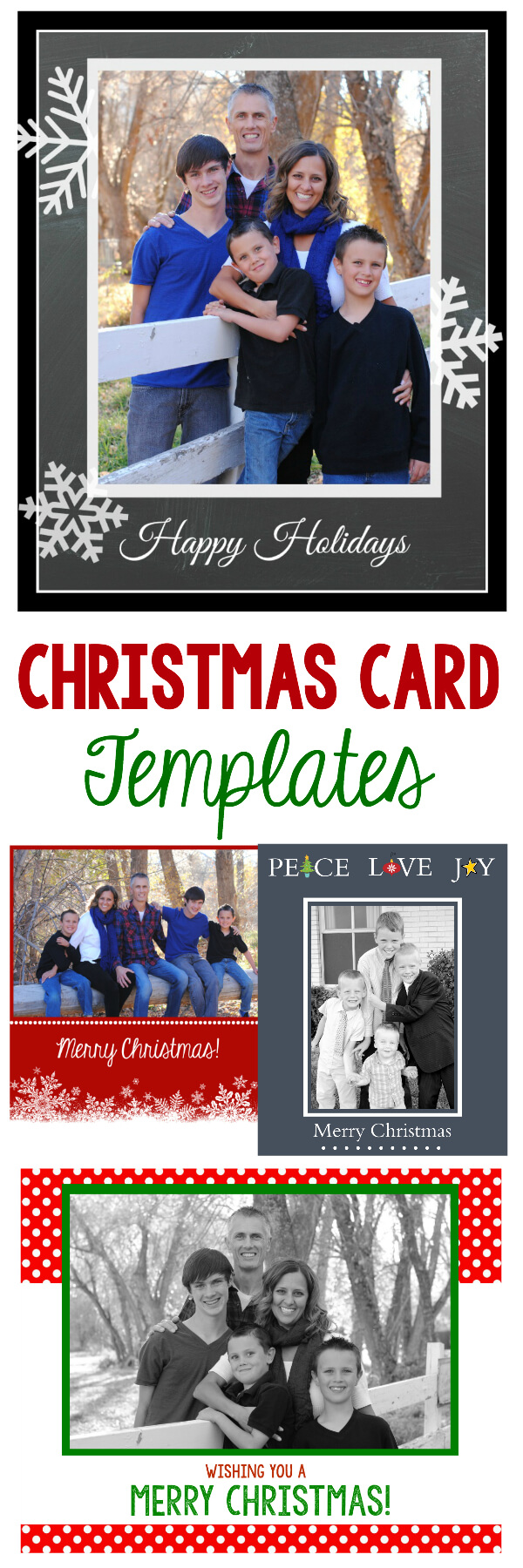 Free Christmas Card Templates – Crazy Little Projects Pertaining To Free Christmas Card Templates For Photographers