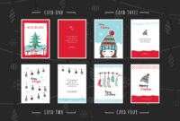 Free Christmas Card Templates For Photoshop &amp; Illustrator inside Adobe Illustrator Christmas Card Template