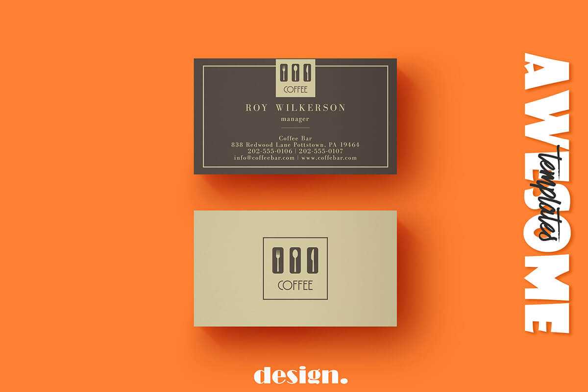 Free Coffee Business Card Template – Creativetacos In Coffee Business Card Template Free