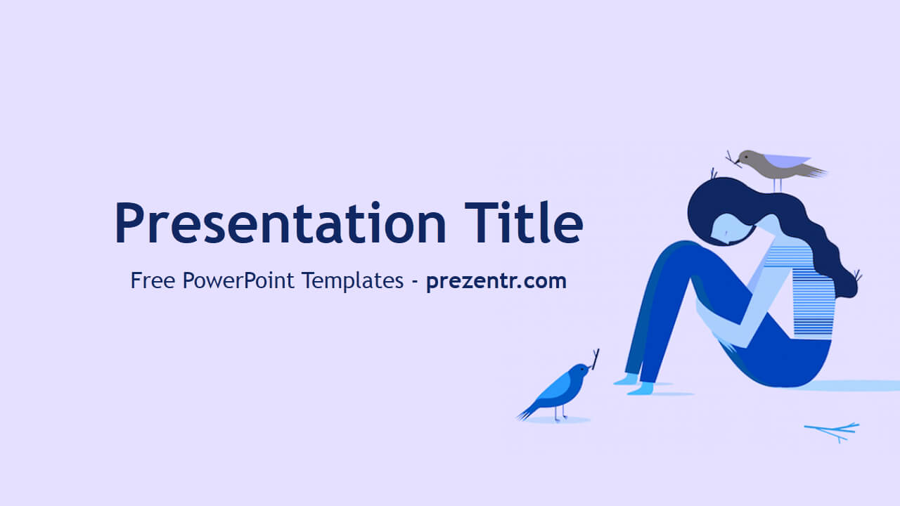 Free Depression Powerpoint Template - Prezentr Powerpoint With Regard To Depression Powerpoint Template