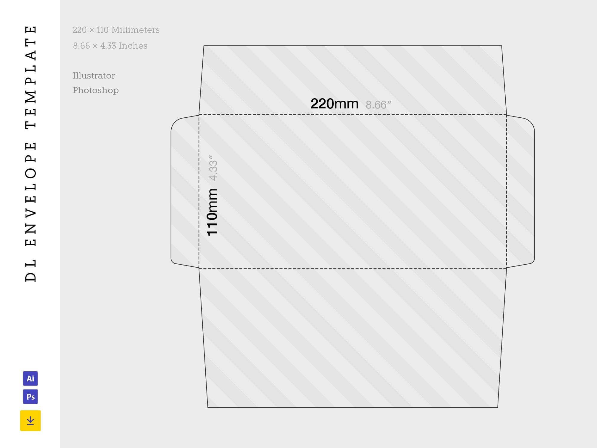 Free Dl Envelope Template For Dl Card Template