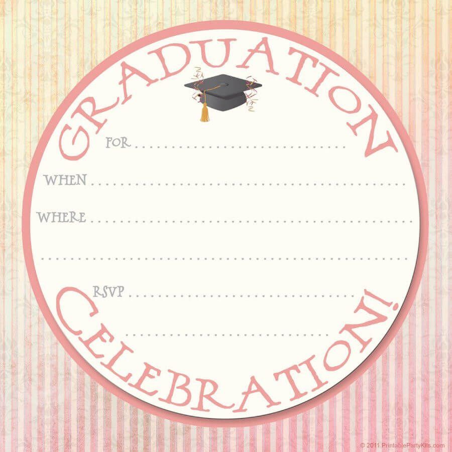 Free Download Invite Template Unique 40 Free Graduation Pertaining To Graduation Invitation Templates Microsoft Word