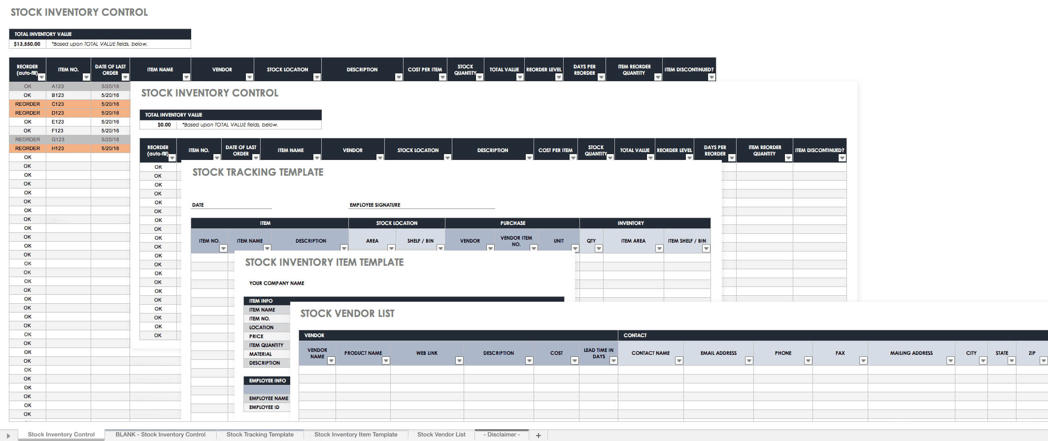 Free Excel Inventory Templates: Create & Manage | Smartsheet Within Stock Report Template Excel