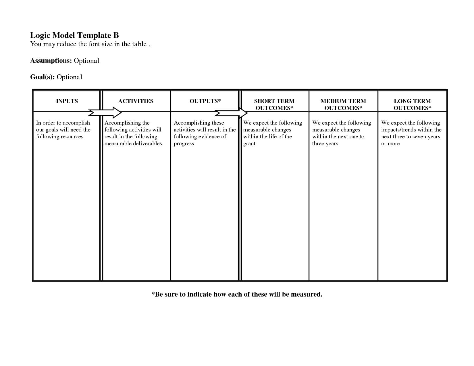 Free Logic Templates Download ] – Of Social Media Marketing Intended For Logic Model Template Microsoft Word