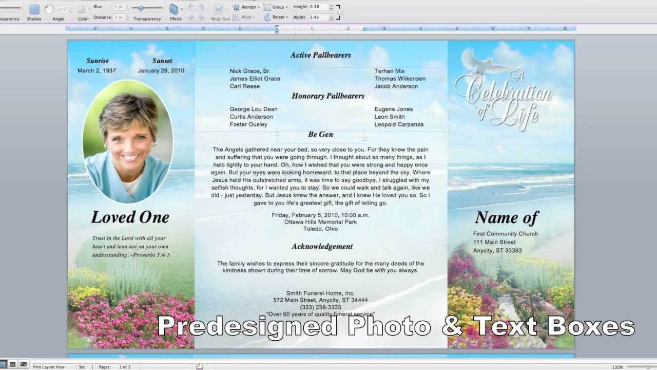 Free Memorial Cards Template Lovely Free Memorial With Regard To Memorial Cards For Funeral Template Free