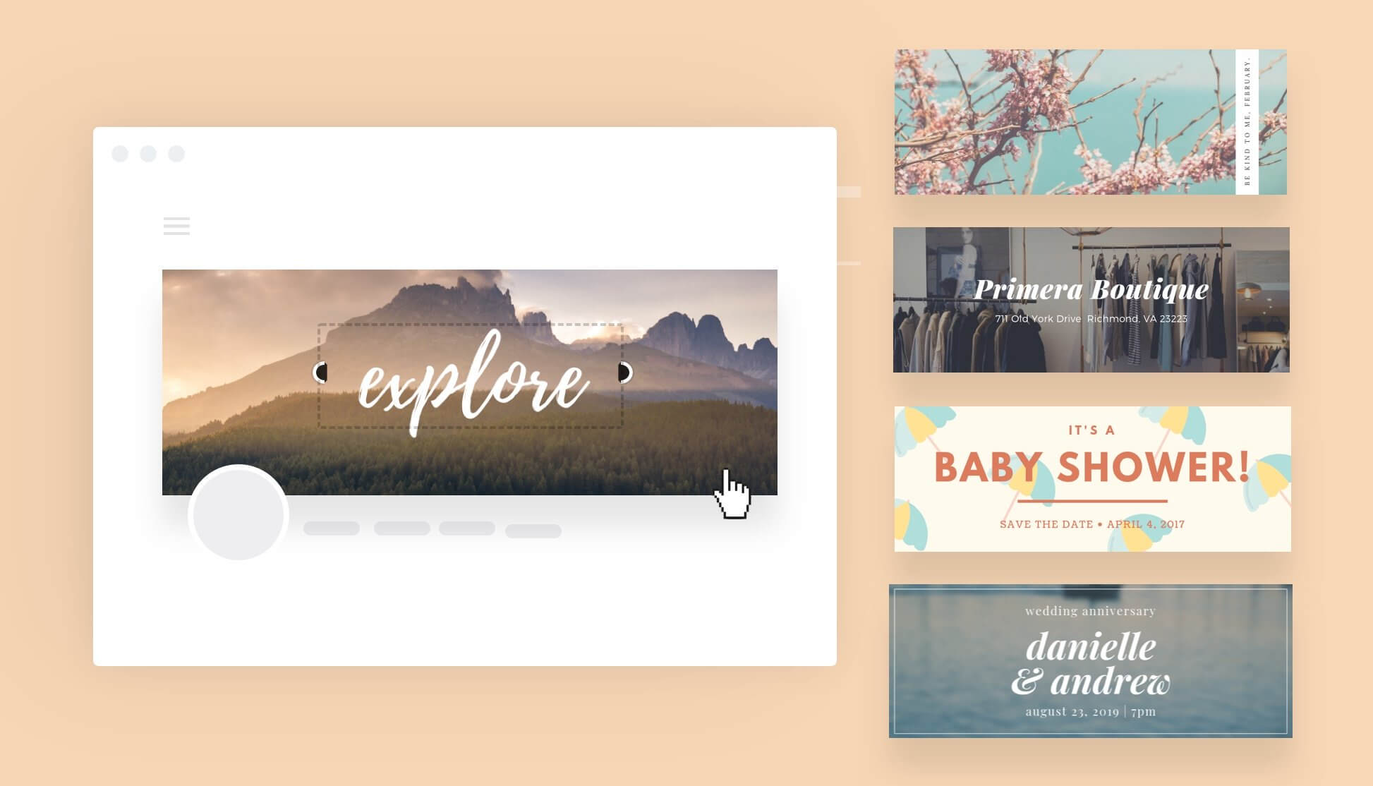 Free Online Banner Maker: Design Custom Banners In Canva Within Free Etsy Banner Template