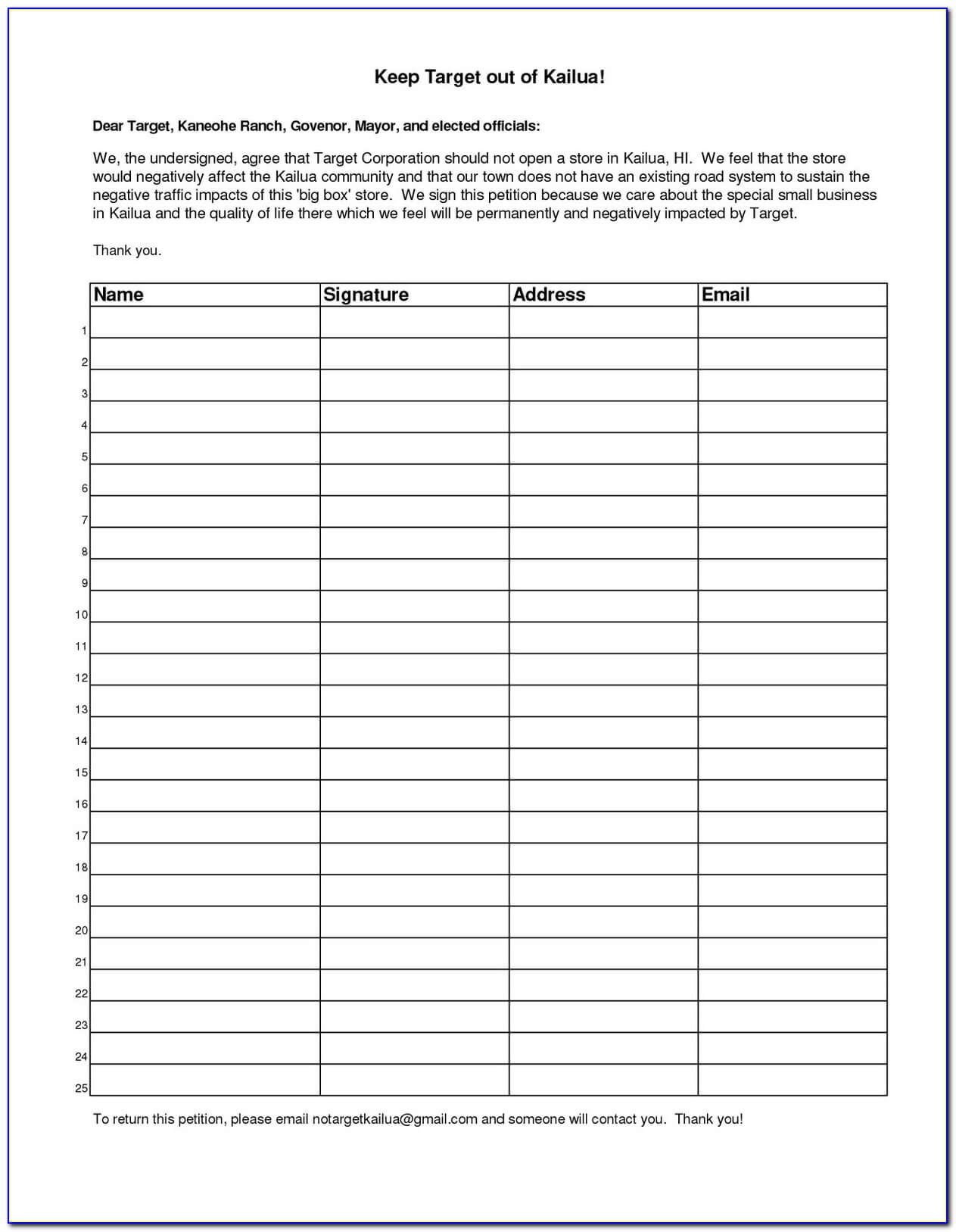 Free Petition Forms Templates – Form : Resume Examples Regarding Blank Petition Template