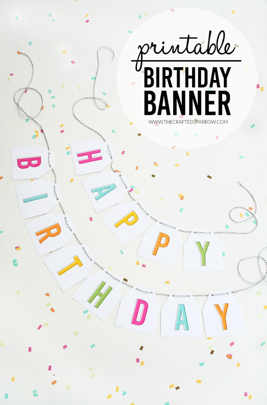 Free Printable Birthday Banners – The Girl Creative In Diy Party Banner Template