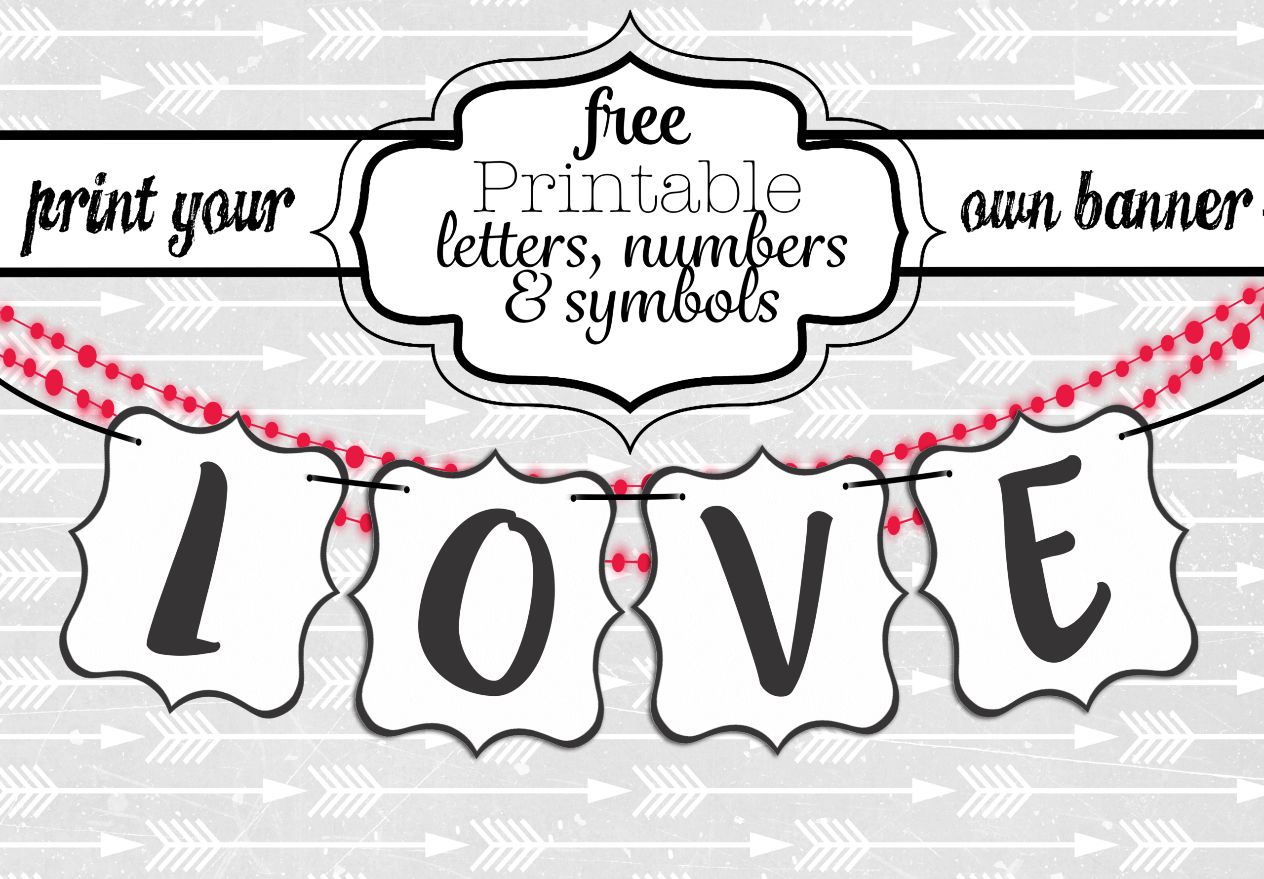 Free Printable Black And White Banner Letters | Swanky In Diy Banner Template Free