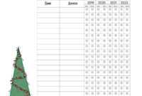 Free Printable Christmas Gift List Template inside Christmas Card List Template