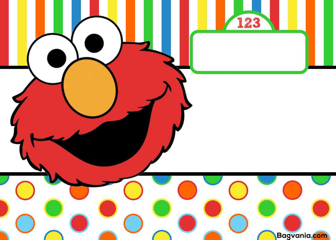 Free Printable Elmo Birthday Invitations – Bagvania Pertaining To Elmo Birthday Card Template