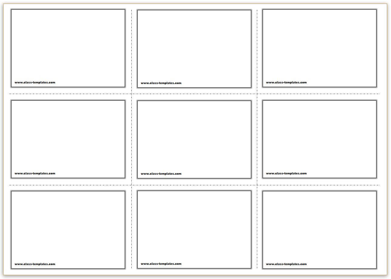 Free Printable Flash Cards Template For Fact Card Template
