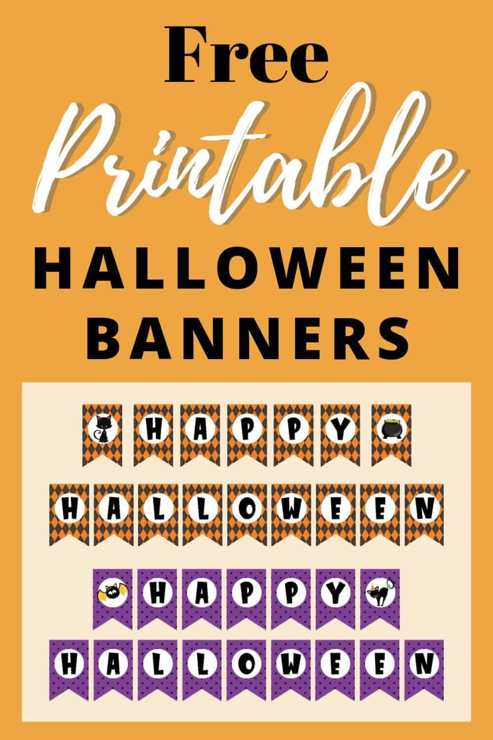 Free Printable Halloween Banner – The Artisan Life Within Free Printable Banner Templates For Word
