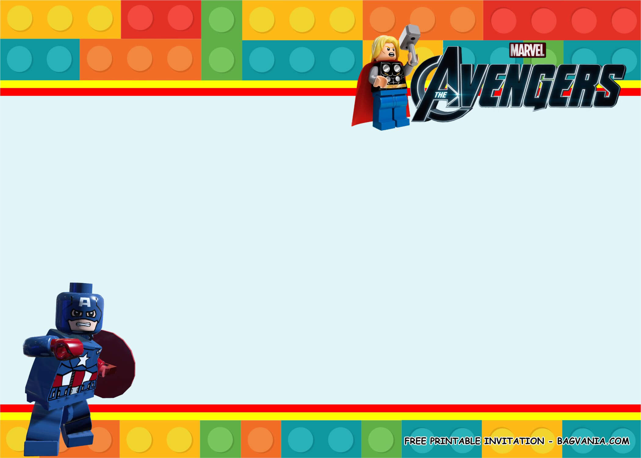 Free Printable) – Lego Avengers Birthday Party Kits Template With Regard To Avengers Birthday Card Template