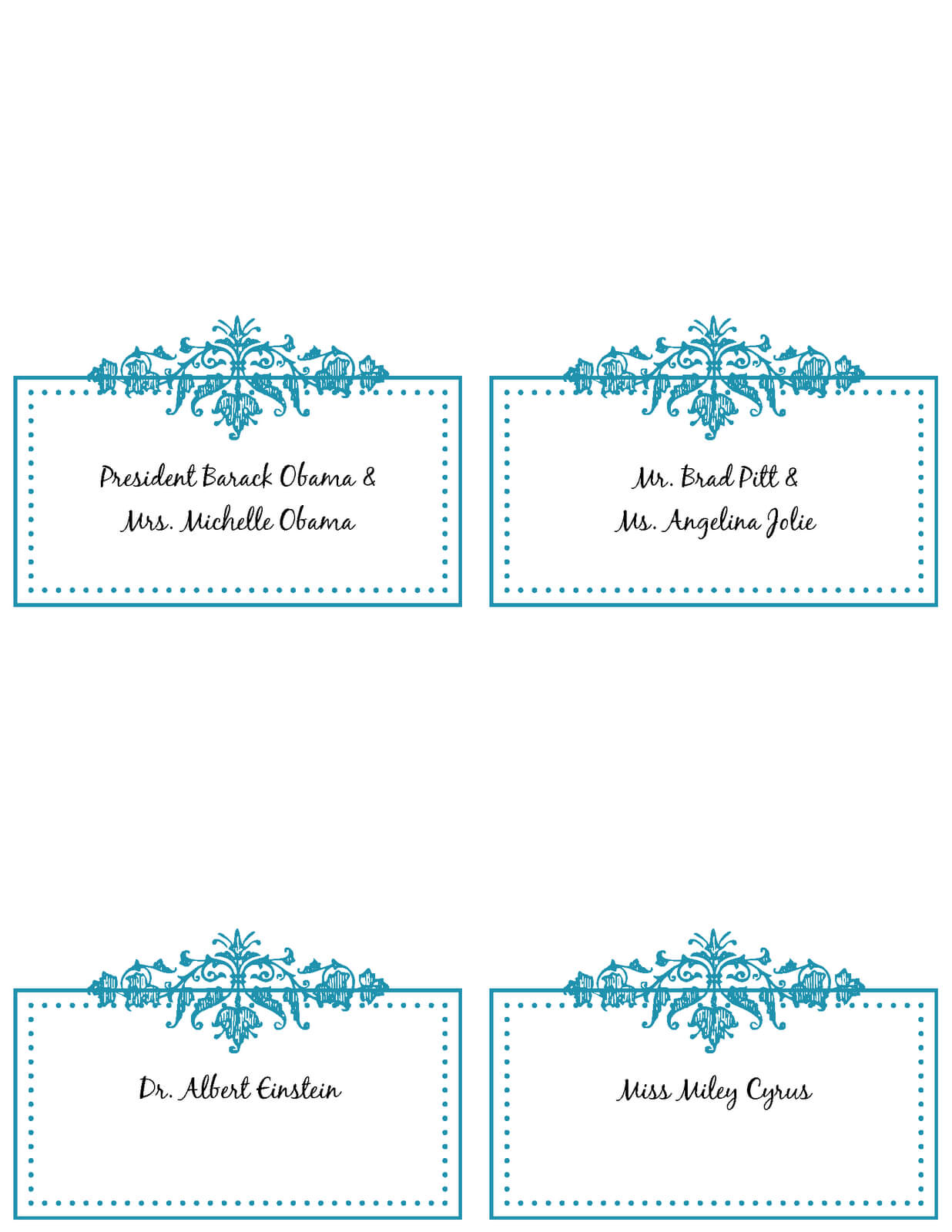 Free Printable Place Card Templates ] – Place Cards Please For Place Card Template 6 Per Sheet