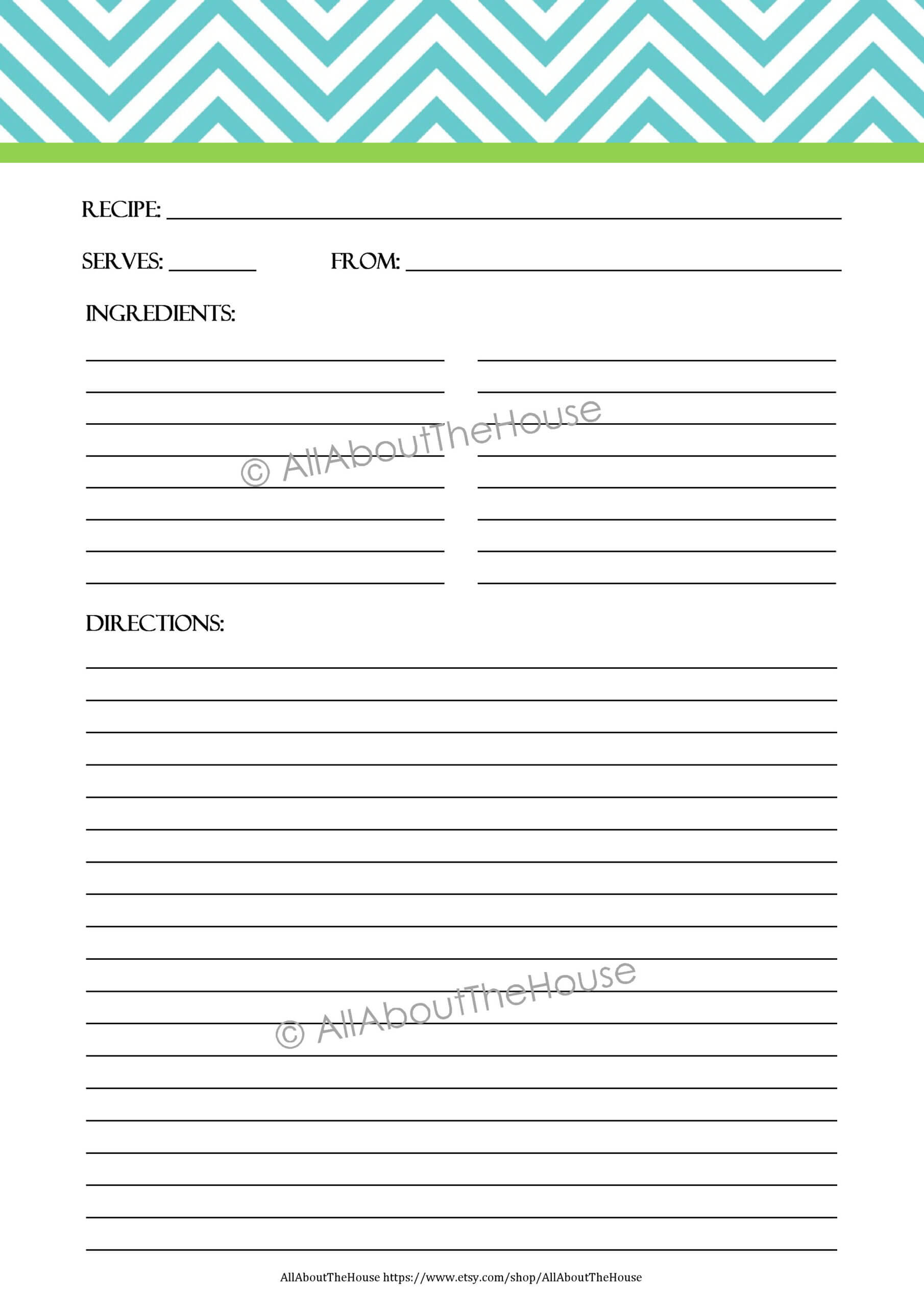 Free Printable Recipe Pages | Room Surf Throughout Index Card Template For Pages