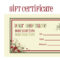 Free Printable Santa Certificate Template ] – Certificate For Free Christmas Gift Certificate Templates