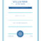 Free Printable Volunteer Appreciation Certificates | Signup Throughout Volunteer Of The Year Certificate Template