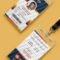 Free Psd : Creative Office Identity Card Template Psd On Behance For Conference Id Card Template